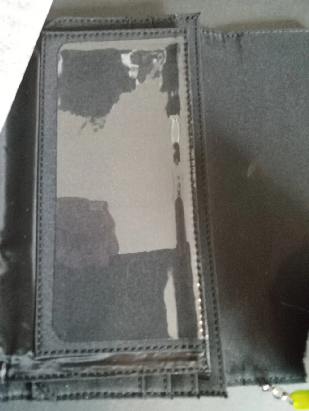 Tommy Hillfigure Gray Patterned Wallet with Pom Pom Keychain/Puller